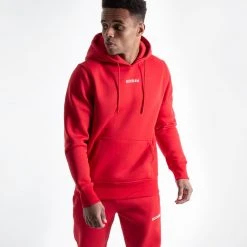 BOXRAW Men Johnson Hoodie - Red Clothing