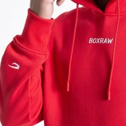 BOXRAW Men Johnson Hoodie - Red Clothing