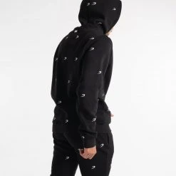 BOXRAW Men All Over Strike Hoodie - Black Clothing