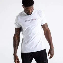 BOXRAW Men Boxing Is Love T-Shirt - White Clothing