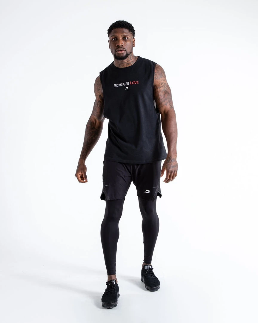 BOXRAW Men Boxing Is Love Muscle Tank - Black Clothing 6 BOXRAW Men Boxing Is Love Muscle Tank - Black Clothing