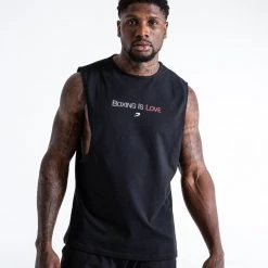 BOXRAW Men Boxing Is Love Muscle Tank - Black Clothing 11 BOXRAW Men Boxing Is Love Muscle Tank - Black Clothing
