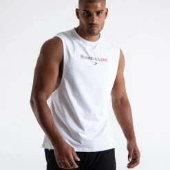 BOXRAW Men Clothing Boxing Is Love Muscle Tank - White