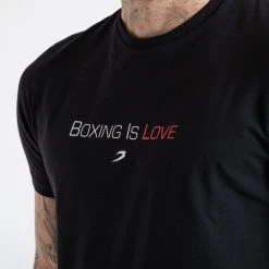 BOXRAW Men Boxing Is Love T-Shirt - Black