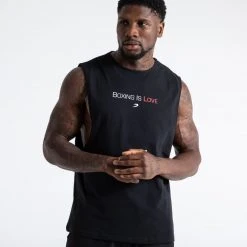 BOXRAW Men Boxing Is Love Muscle Tank - Black Clothing 12 BOXRAW Men Boxing Is Love Muscle Tank - Black Clothing