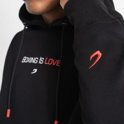 BOXRAW Men Boxing Is Love Hoodie - Black 15 BOXRAW Men Boxing Is Love Hoodie - Black
