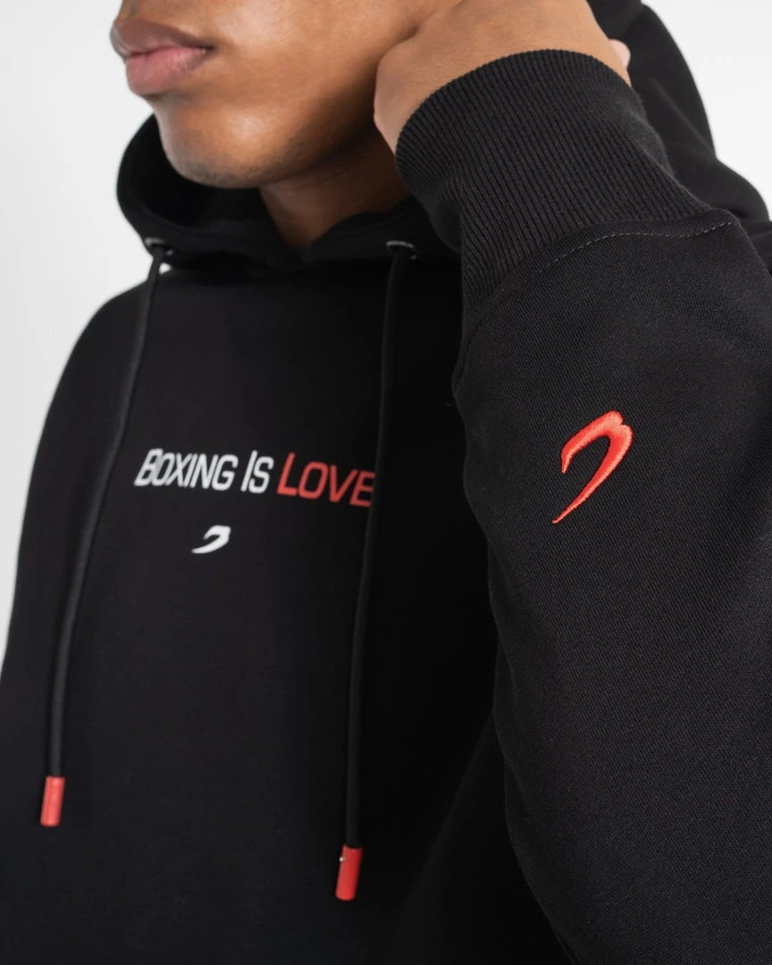 BOXRAW Men Boxing Is Love Hoodie - Black 6 BOXRAW Men Boxing Is Love Hoodie - Black
