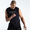 BOXRAW Men Chasing Greatness Muscle Tank - Black