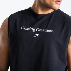 BOXRAW Men Chasing Greatness Muscle Tank - Black 13 BOXRAW Men Chasing Greatness Muscle Tank - Black