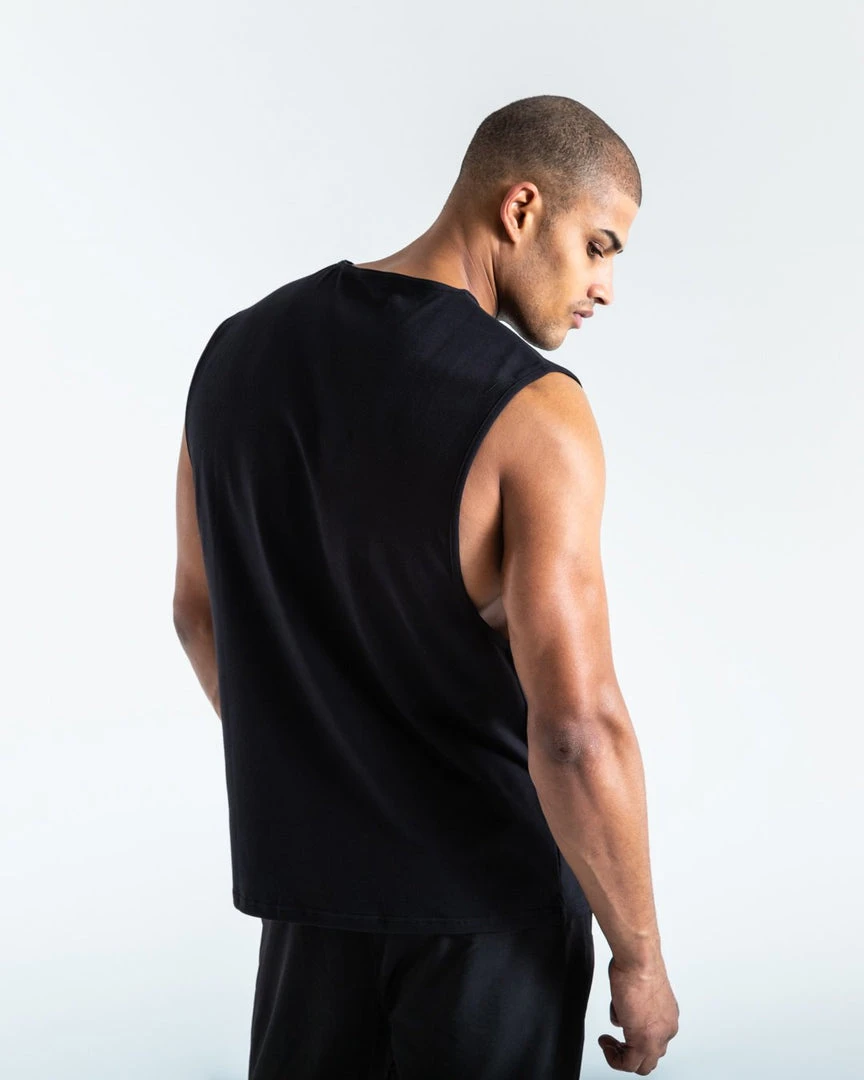 BOXRAW Men Chasing Greatness Muscle Tank - Black 6 BOXRAW Men Chasing Greatness Muscle Tank - Black