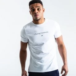 BOXRAW Men Clothing Chasing Greatness T-Shirt - White