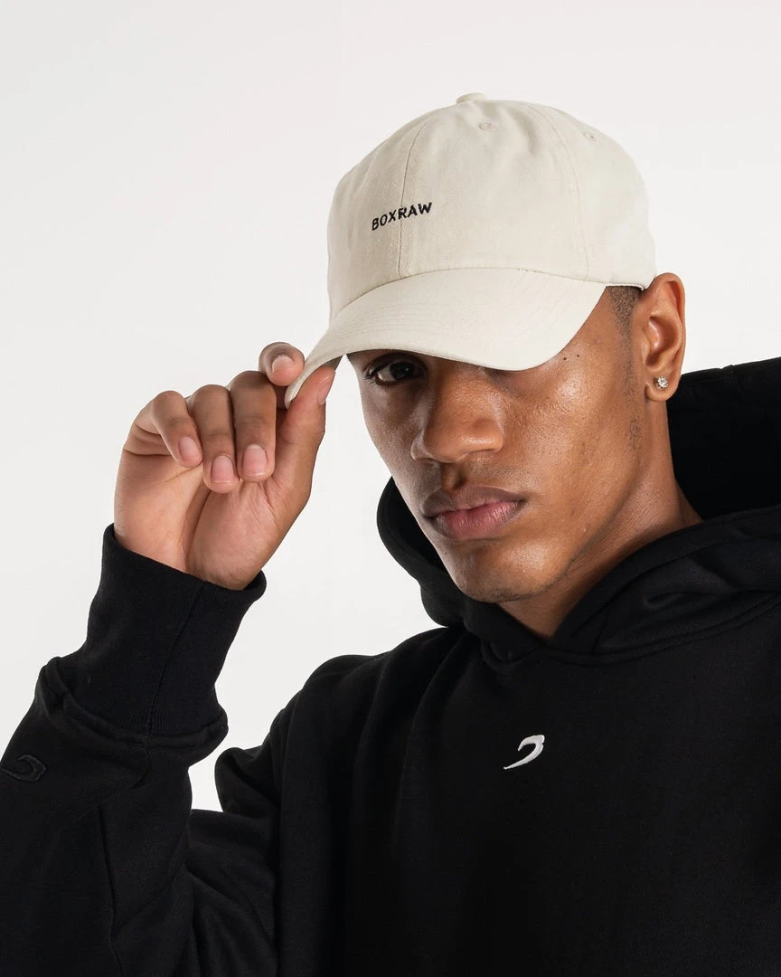 BOXRAW Accessories BOXRAW Dad Cap - Cream Clothing 1 BOXRAW Accessories BOXRAW Dad Cap - Cream Clothing