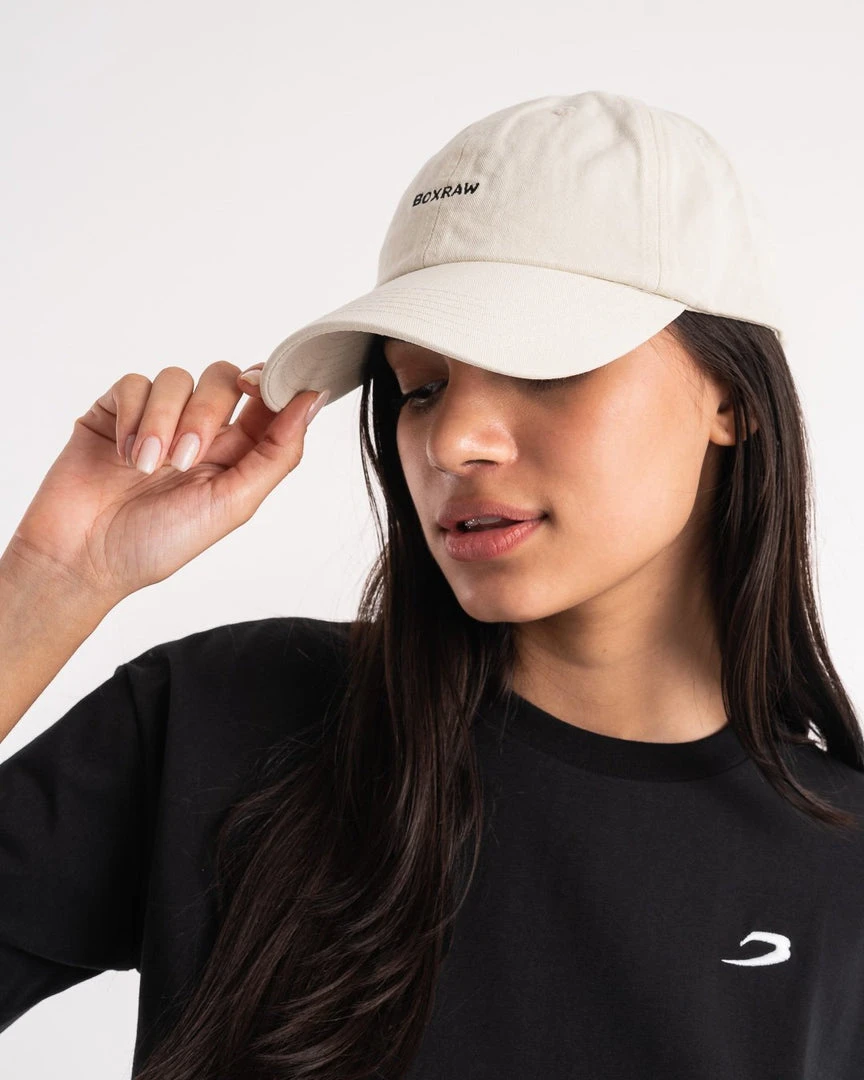 BOXRAW Accessories BOXRAW Dad Cap - Cream Clothing 4 BOXRAW Accessories BOXRAW Dad Cap - Cream Clothing