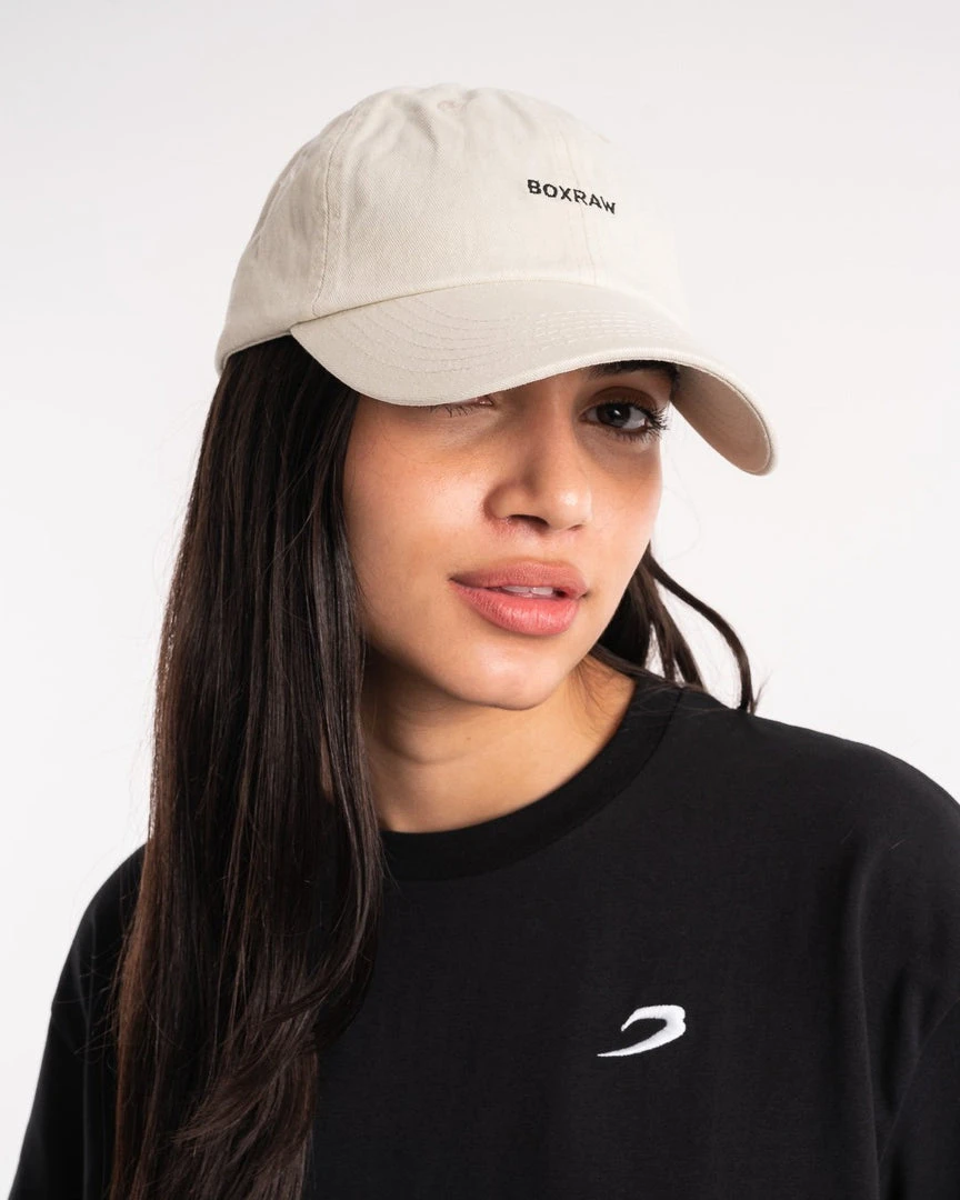 BOXRAW Accessories BOXRAW Dad Cap - Cream Clothing 2 BOXRAW Accessories BOXRAW Dad Cap - Cream Clothing