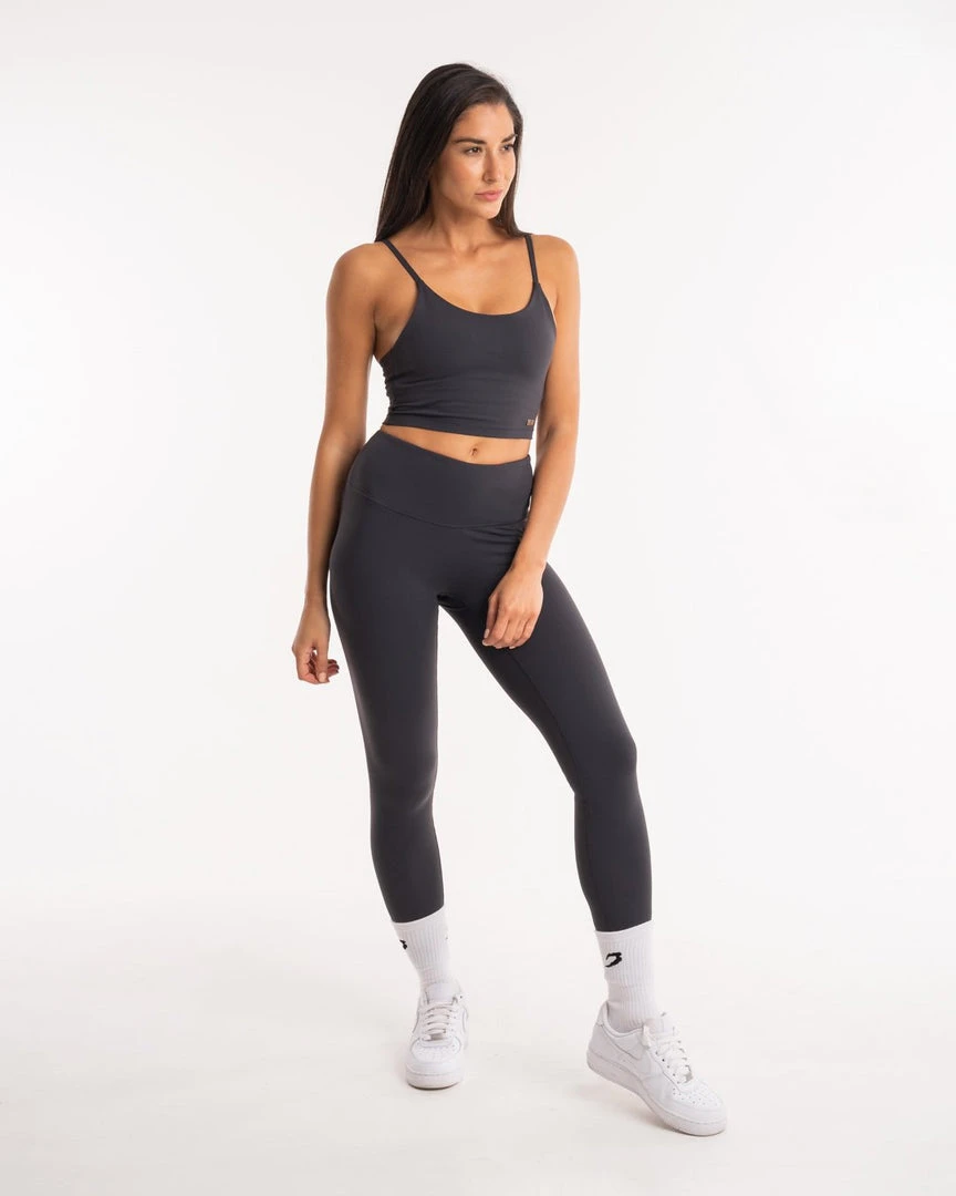 BOXRAW Women Clothing Delia Tank Bra - Charcoal 2 BOXRAW Women Clothing Delia Tank Bra - Charcoal