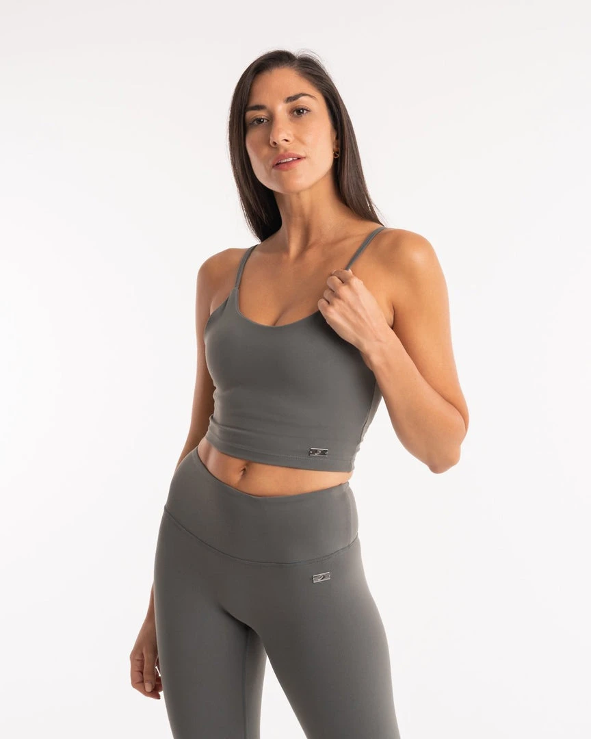 BOXRAW Women Delia Tank Bra - Khaki Clothing 1 BOXRAW Women Delia Tank Bra - Khaki Clothing