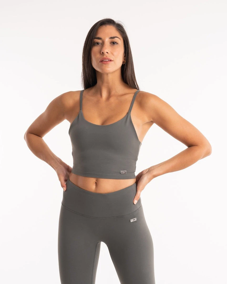 BOXRAW Women Delia Tank Bra - Khaki Clothing 3 BOXRAW Women Delia Tank Bra - Khaki Clothing