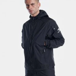BOXRAW Men New Releases Dundee Windbreaker Jacket - Black 16 BOXRAW Men New Releases Dundee Windbreaker Jacket - Black