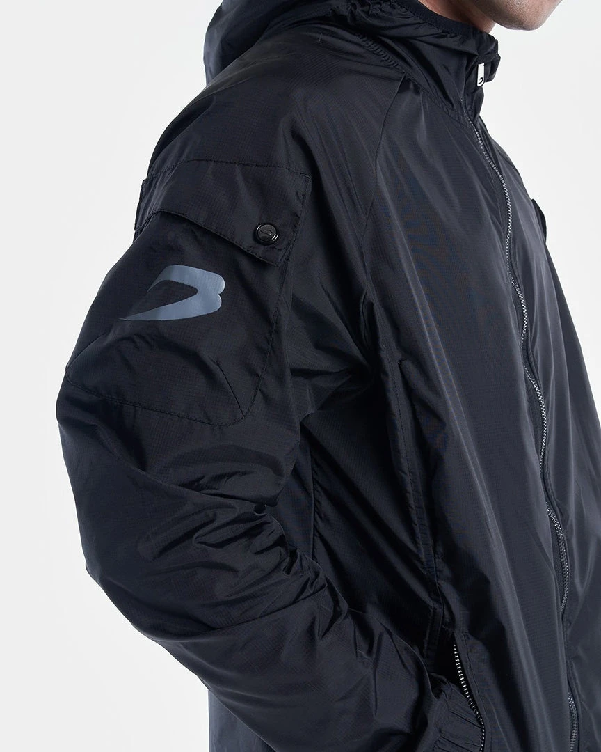 BOXRAW Men New Releases Dundee Windbreaker Jacket - Black 6 BOXRAW Men New Releases Dundee Windbreaker Jacket - Black