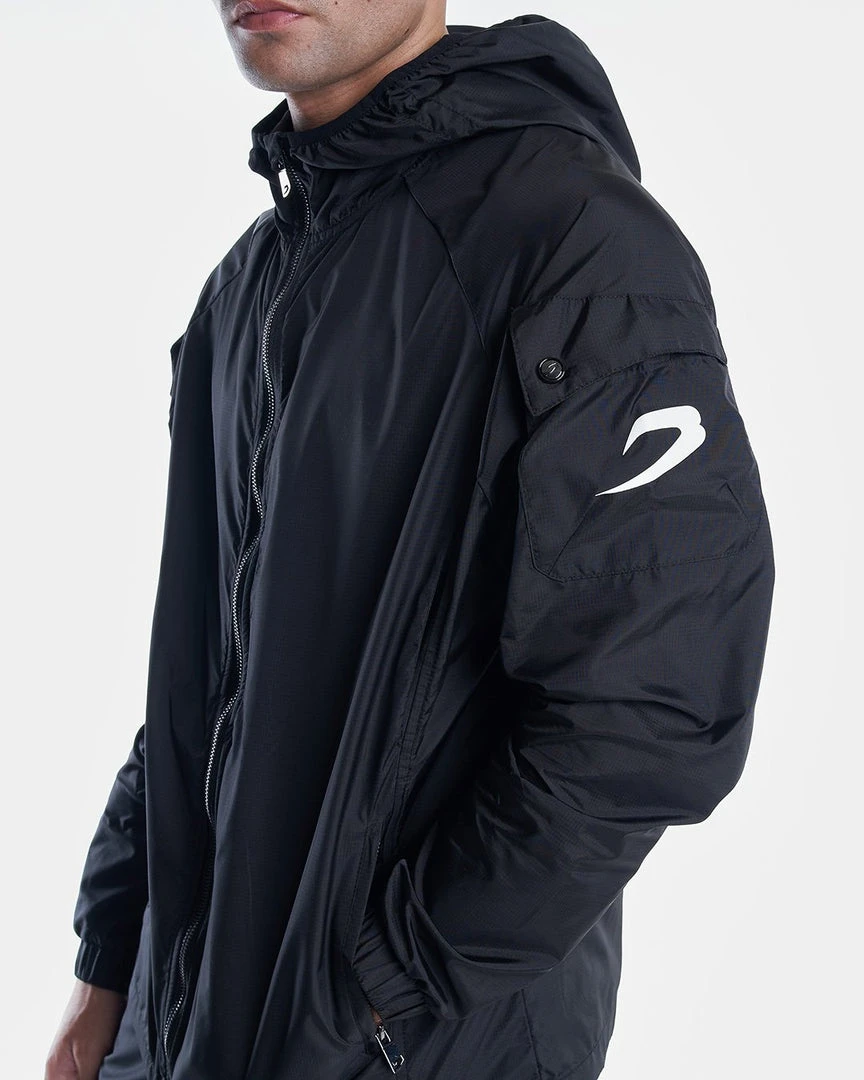 BOXRAW Men New Releases Dundee Windbreaker Jacket - Black 7 BOXRAW Men New Releases Dundee Windbreaker Jacket - Black