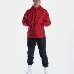 BOXRAW Men New Releases Dundee Windbreaker Jacket - Red