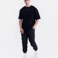 BOXRAW Men Dundee Cargo Pants - Black