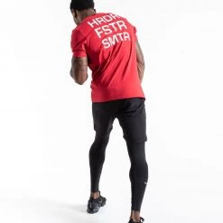 BOXRAW Men Clothing HRDR FSTR SMTR T-Shirt - Red