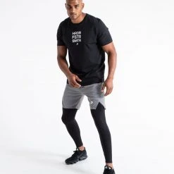 BOXRAW Men HRDR FSTR SMTR T-Shirt - Black Clothing