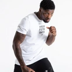 BOXRAW Men HRDR FSTR SMTR T-Shirt - White Clothing