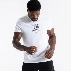 BOXRAW Men HRDR FSTR SMTR T-Shirt - White Clothing 9 BOXRAW Men HRDR FSTR SMTR T-Shirt - White Clothing