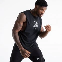 BOXRAW Men Clothing HRDR FSTR SMTR Muscle Tank - Black 9 BOXRAW Men Clothing HRDR FSTR SMTR Muscle Tank - Black