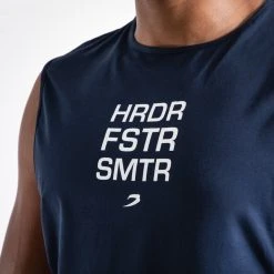 BOXRAW Men Clothing HRDR FSTR SMTR Muscle Tank - Navy 11 BOXRAW Men Clothing HRDR FSTR SMTR Muscle Tank - Navy