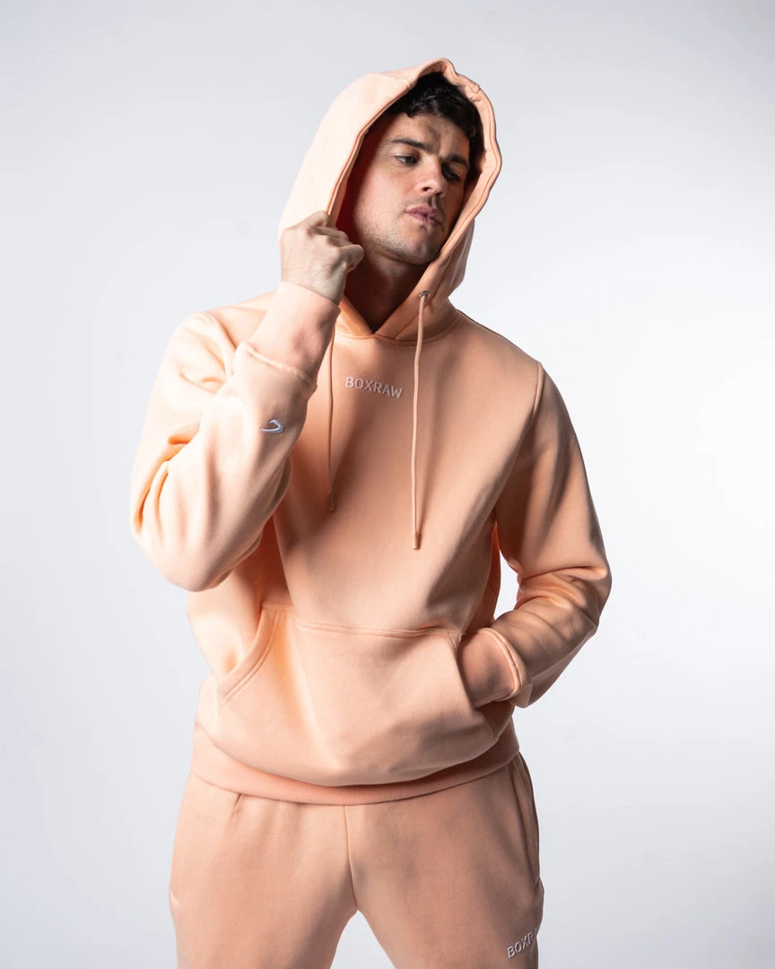BOXRAW Men Johnson Hoodie - Salmon New Releases 1 BOXRAW Men Johnson Hoodie - Salmon New Releases