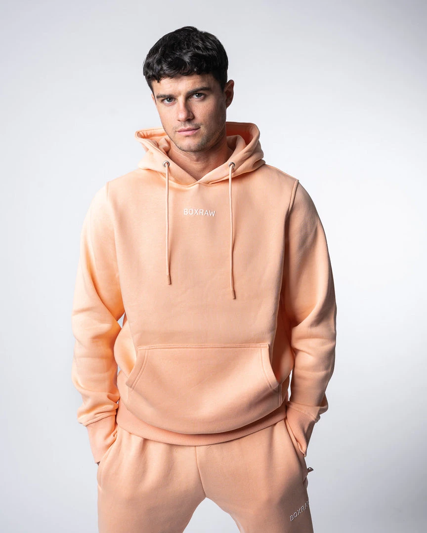 BOXRAW Men Johnson Hoodie - Salmon New Releases 3 BOXRAW Men Johnson Hoodie - Salmon New Releases
