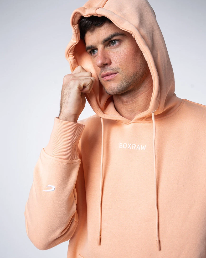 BOXRAW Men Johnson Hoodie - Salmon New Releases 6 BOXRAW Men Johnson Hoodie - Salmon New Releases
