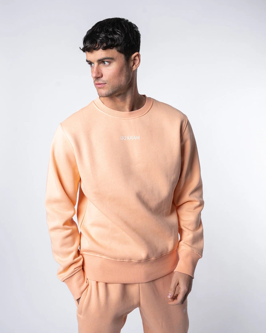 BOXRAW Men New Releases Johnson Sweatshirt - Salmon 1 BOXRAW Men New Releases Johnson Sweatshirt - Salmon