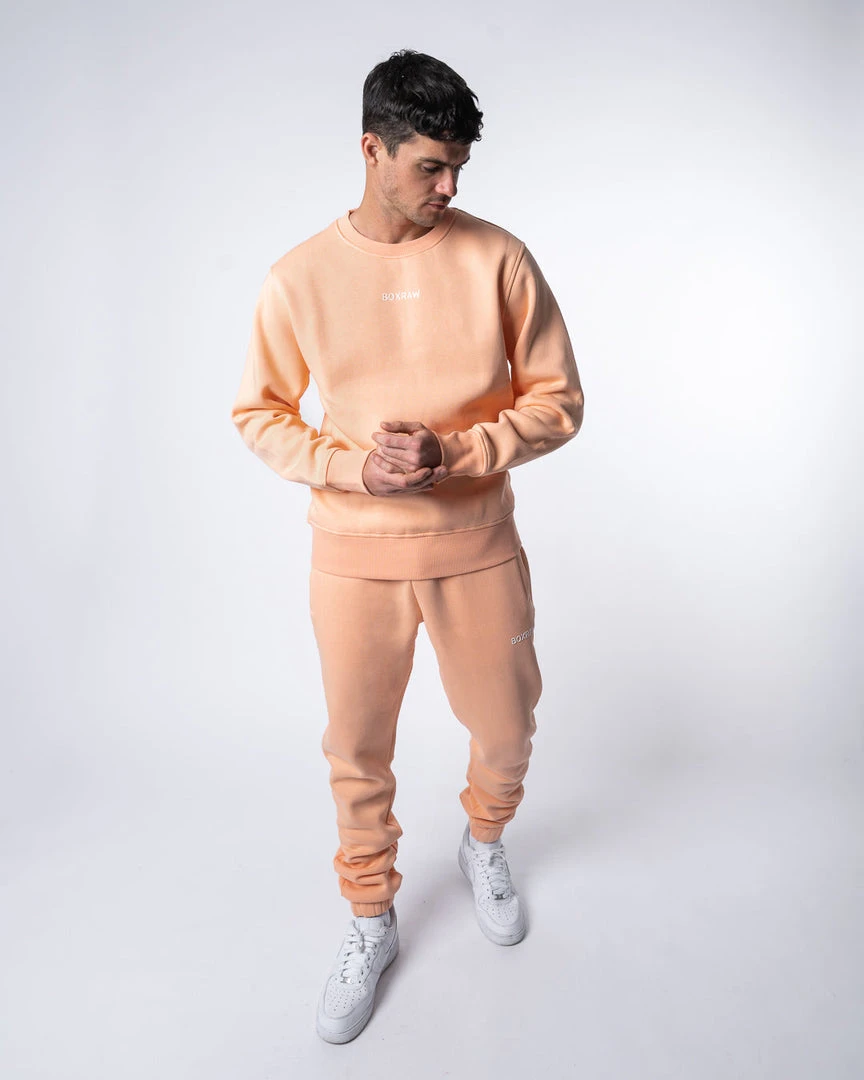 BOXRAW Men New Releases Johnson Sweatshirt - Salmon 2 BOXRAW Men New Releases Johnson Sweatshirt - Salmon