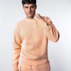 BOXRAW Men New Releases Johnson Sweatshirt - Salmon 10 BOXRAW Men New Releases Johnson Sweatshirt - Salmon