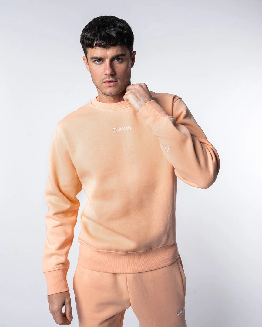 BOXRAW Men New Releases Johnson Sweatshirt - Salmon 3 BOXRAW Men New Releases Johnson Sweatshirt - Salmon