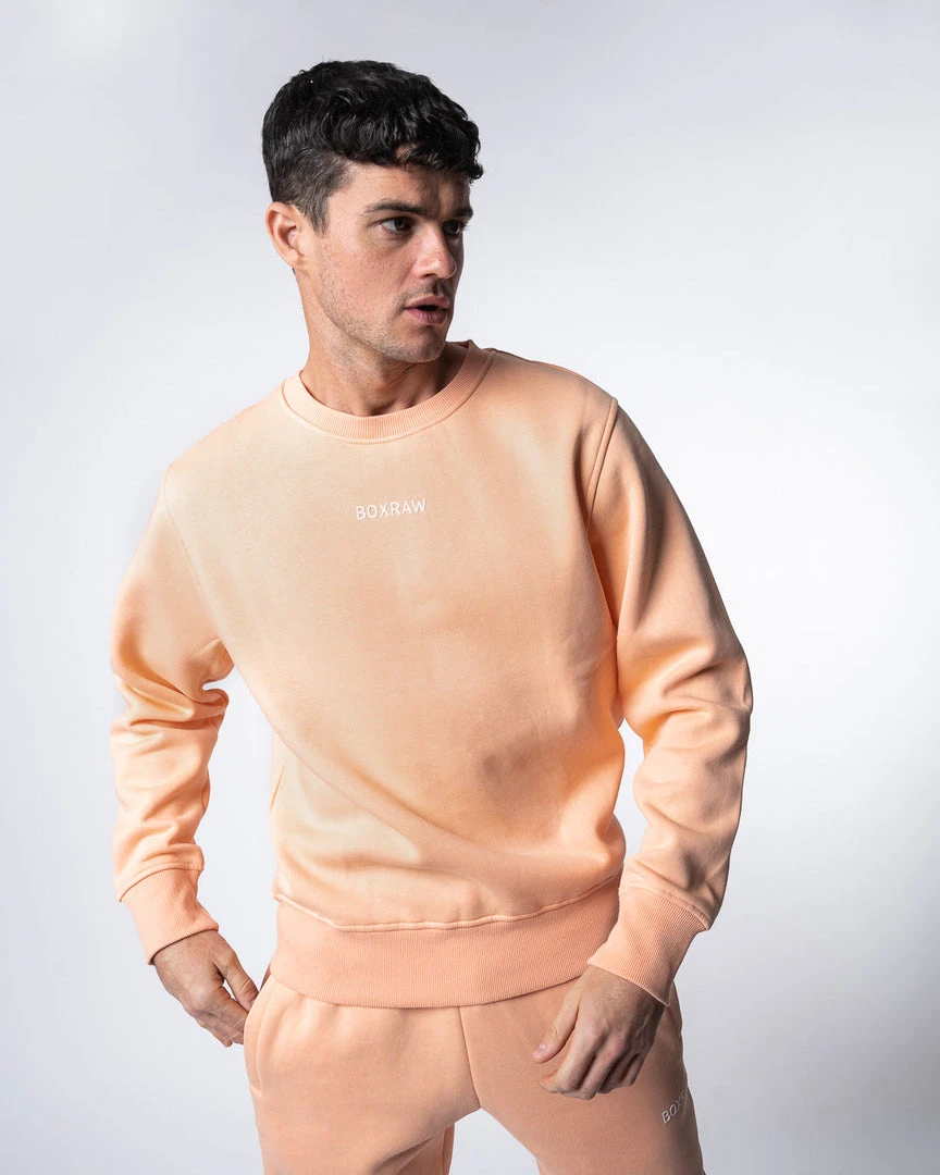 BOXRAW Men New Releases Johnson Sweatshirt - Salmon 4 BOXRAW Men New Releases Johnson Sweatshirt - Salmon