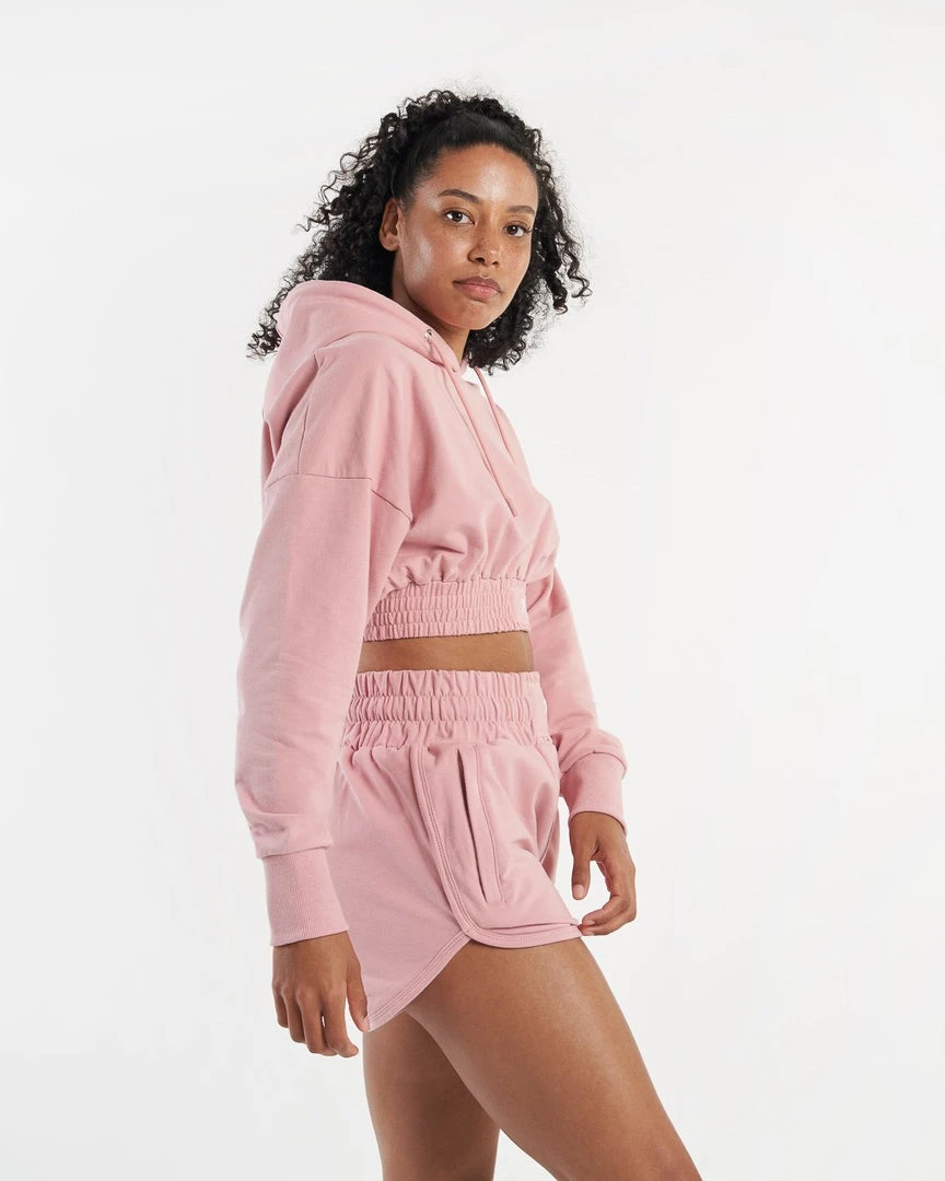 BOXRAW Women Kim Cropped Hoodie - Pink 3 BOXRAW Women Kim Cropped Hoodie - Pink