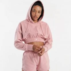 BOXRAW Women Kim Cropped Hoodie - Pink 11 BOXRAW Women Kim Cropped Hoodie - Pink