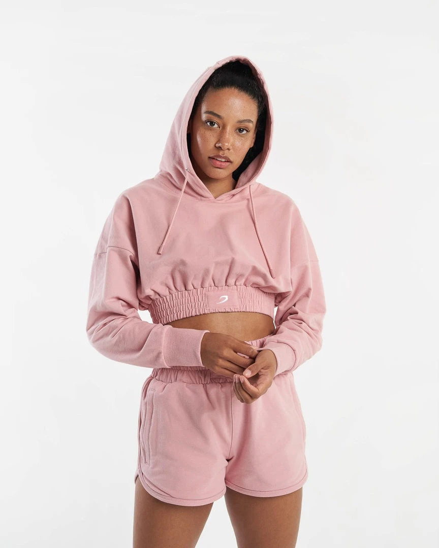 BOXRAW Women Kim Cropped Hoodie - Pink 4 BOXRAW Women Kim Cropped Hoodie - Pink