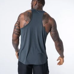 BOXRAW Men New Releases Langford Tank - Charcoal