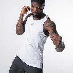 BOXRAW Men Langford Tank - White 10 BOXRAW Men Langford Tank - White