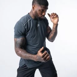 BOXRAW Men Langford T-Shirt - Charcoal New Releases 10 BOXRAW Men Langford T-Shirt - Charcoal New Releases