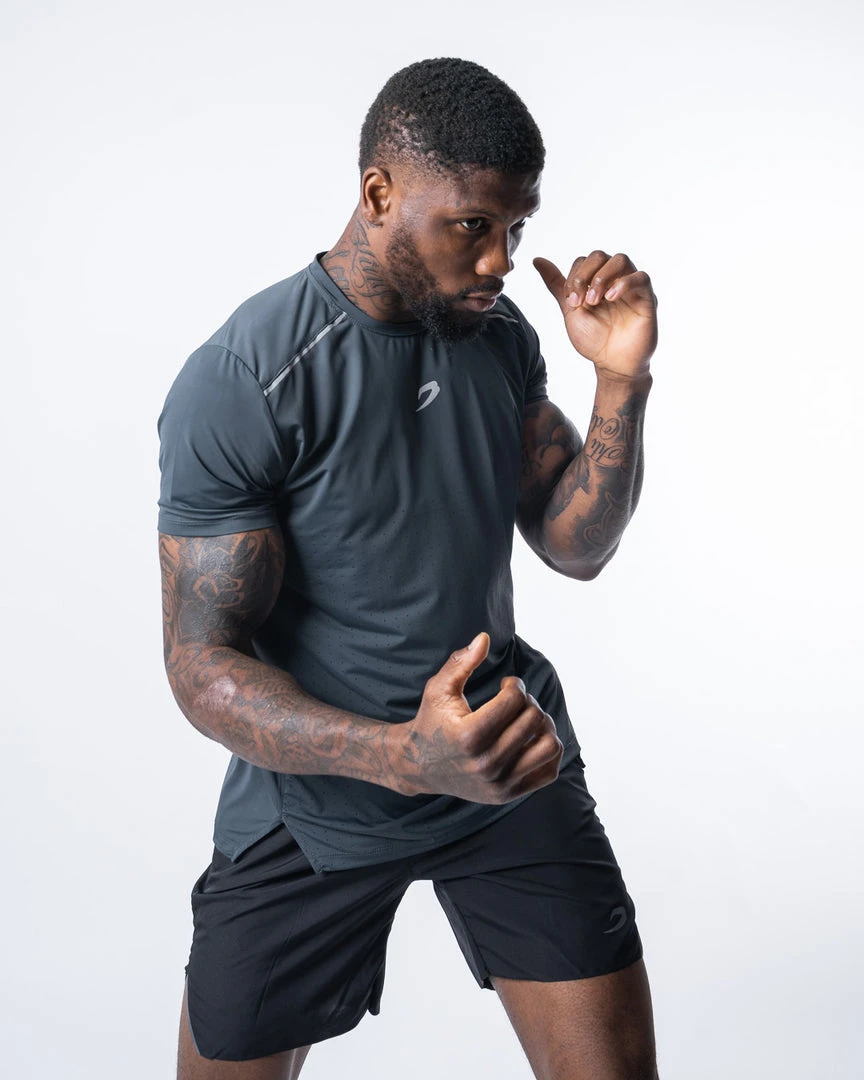 BOXRAW Men Langford T-Shirt - Charcoal New Releases 3 BOXRAW Men Langford T-Shirt - Charcoal New Releases