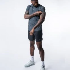 BOXRAW Men Langford T-Shirt - Charcoal New Releases 15 BOXRAW Men Langford T-Shirt - Charcoal New Releases