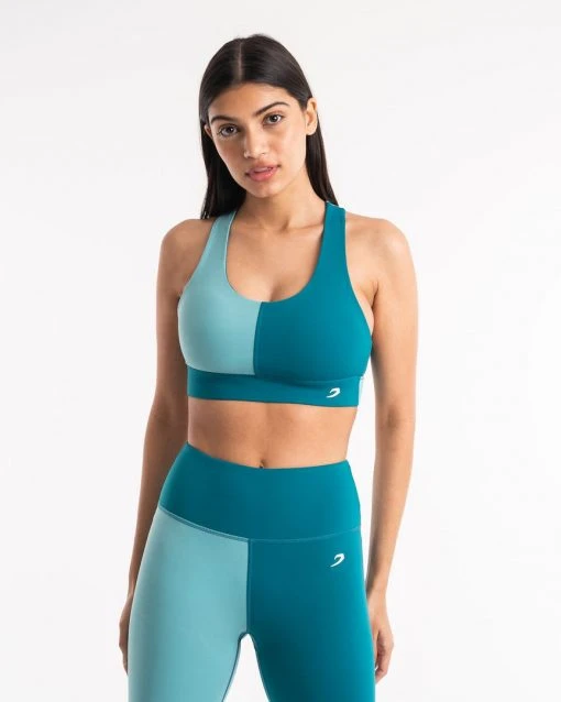 BOXRAW Women Lisa Sports Bra - Teal 3 BOXRAW Women Lisa Sports Bra - Teal