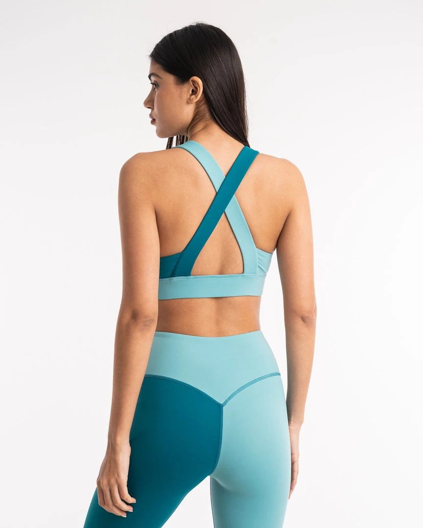 BOXRAW Women Lisa Sports Bra - Teal 4 BOXRAW Women Lisa Sports Bra - Teal